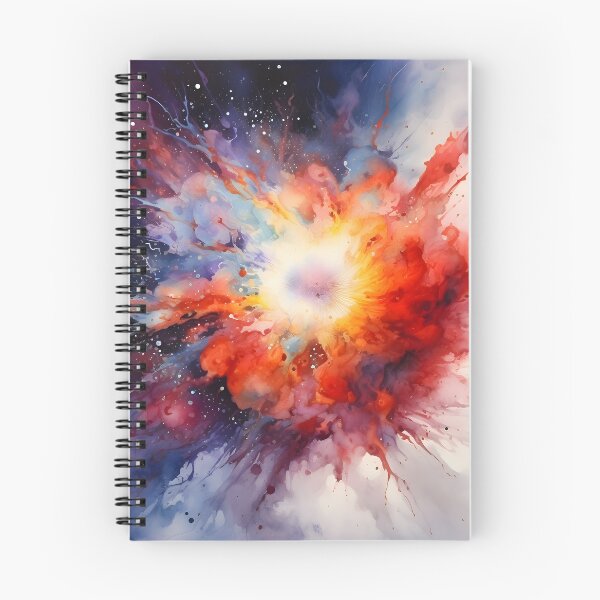 Aperçu de l'œuvre Supernova à l'aquarelle créée et vendue par Banna Baber.