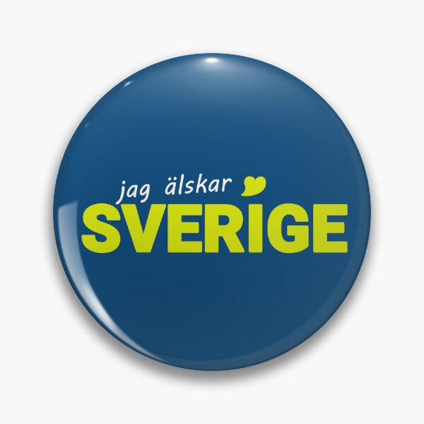 Artikelvorschau, Jag älskar Sverige (Vit-Text) entworfen und verkauft von PartietRiket.