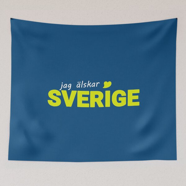 Item preview, Jag älskar Sverige (Vit text) designed and sold by PartietRiket.