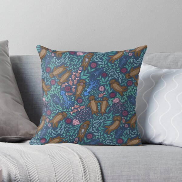 All Significant Otters Throw Pillow