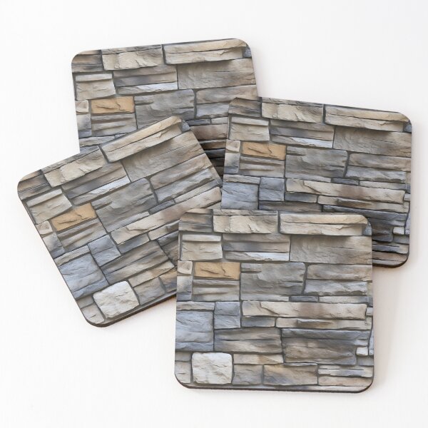 Item preview, Decorative Beige Gray Stone Cladding Pattern designed and sold by Sturdust.