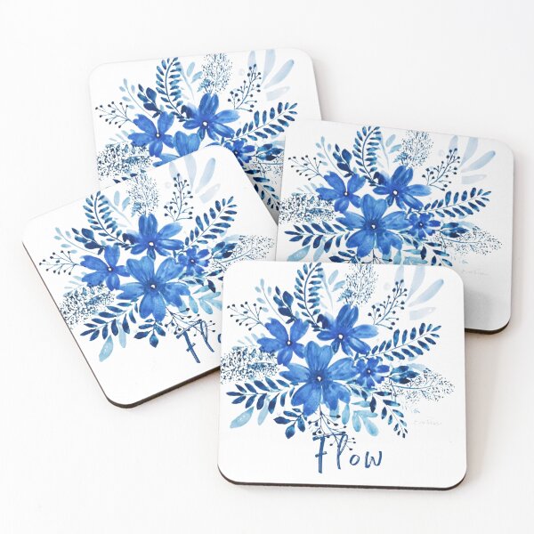 Item preview, Life flow life blue life flowers designed and sold by EvaPassiArts.