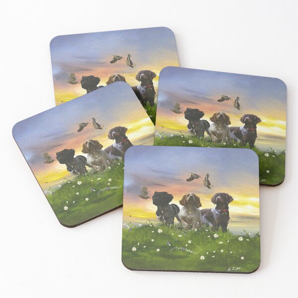 Item preview, Brittany Spaniels puppies  designed and sold by TammyHunterArt.