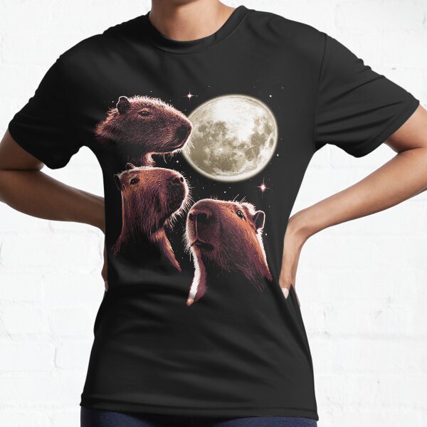 Item preview, Three Capybara Moon Funny Capybara Meme Mystical Capybara designed and sold by vomaria.