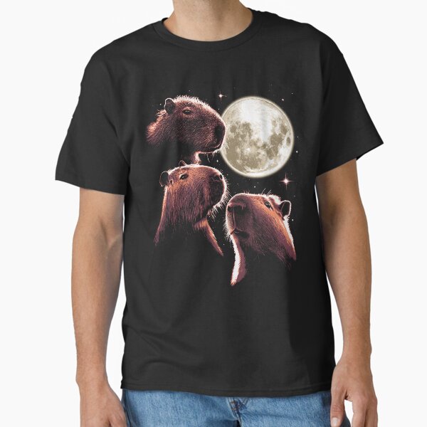 Item preview, Three Capybara Moon Funny Capybara Meme Mystical Capybara designed and sold by vomaria.