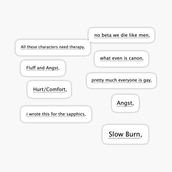 Artikel-Vorschau von Ao3-Tags, designt und verkauft von ThePureAudacity.