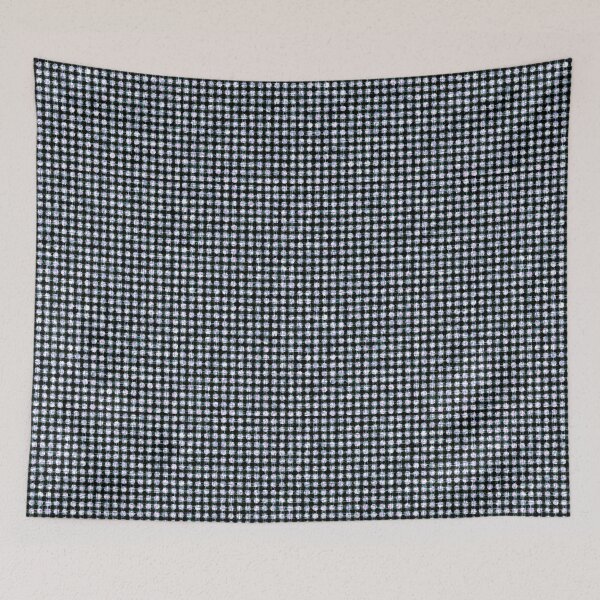 Item preview, Blue irregular polka dot on black background. designed and sold by MirBer.