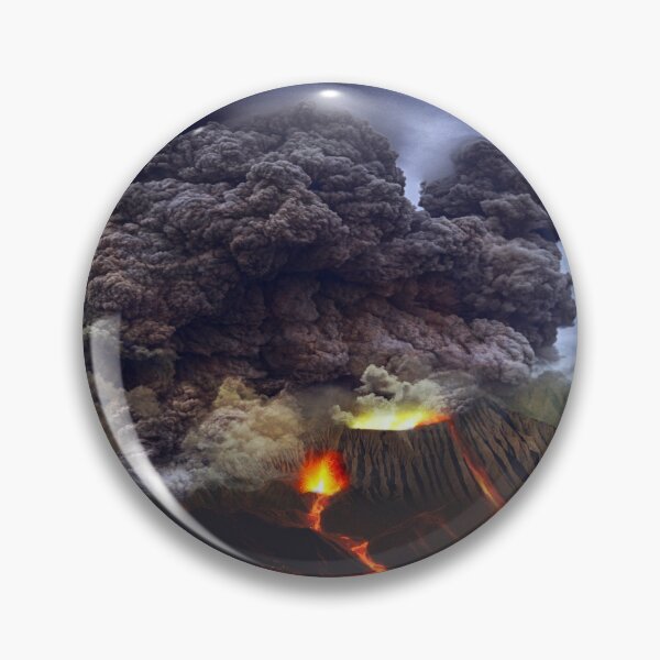 Item preview, Live volcanic eruption and red-orange molten lava flows color panoramic drone photograph designed and sold by Jéanpaul  Ferro.