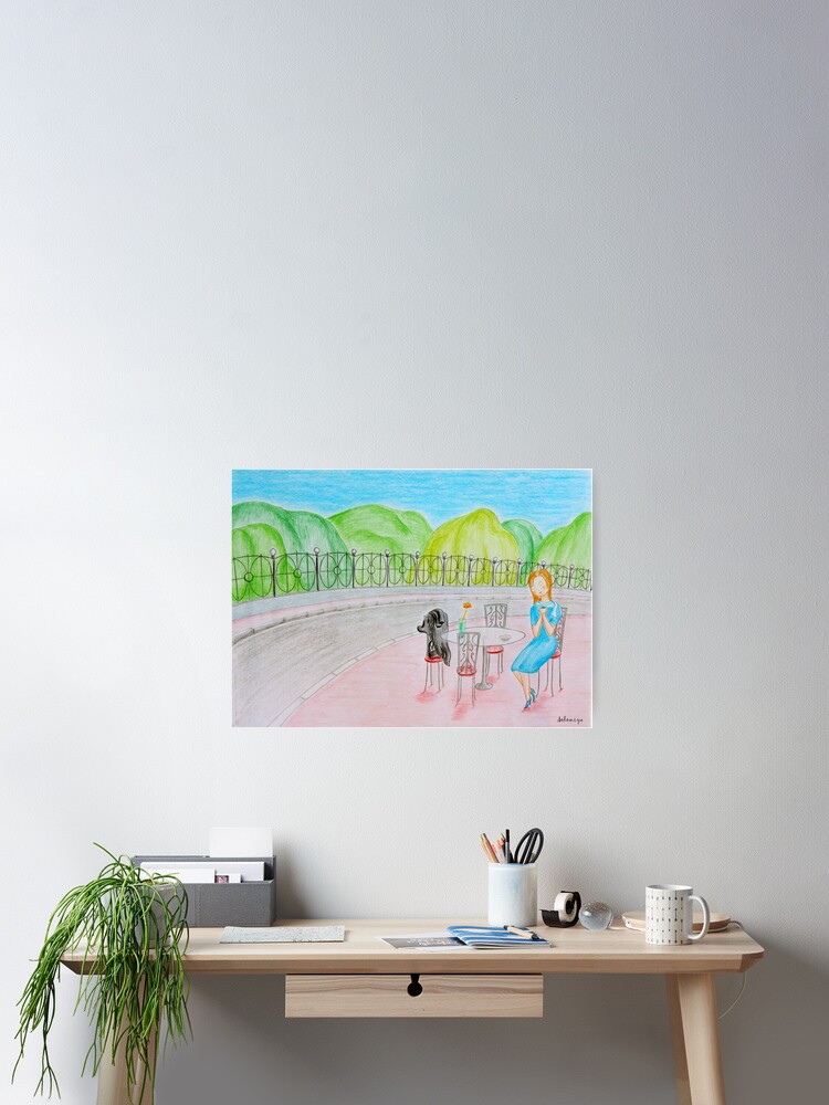 Thumbnail 2 of 3, Poster, Outdoor cafe designed and sold by Solotry.