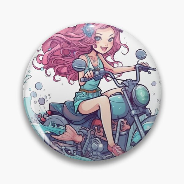 Item preview, Mermaid Motorcycle Adventures - Offshore Cruising for an Epic Seaside Vacation designed and sold by DooodleGod.