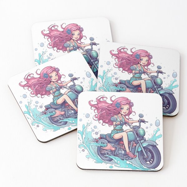Item preview, Mermaid Motorcycle Adventures - Offshore Cruising for an Epic Seaside Vacation designed and sold by DooodleGod.