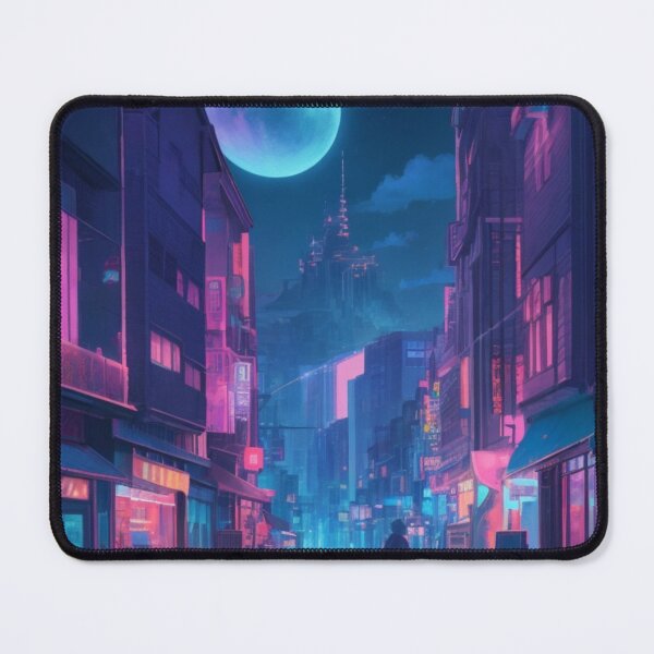 Item preview, Night time cityscape pastel anime designed and sold by purul3nt.