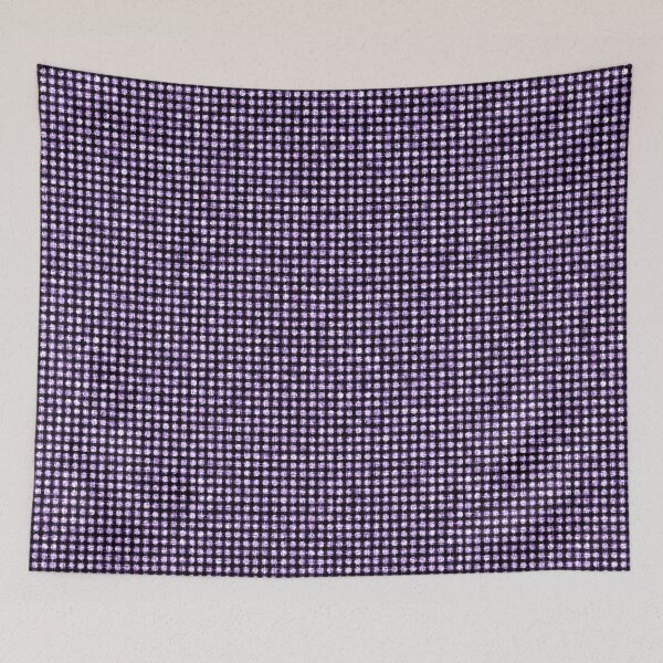 Item preview, Violet irregular polka dot on black background. designed and sold by MirBer.