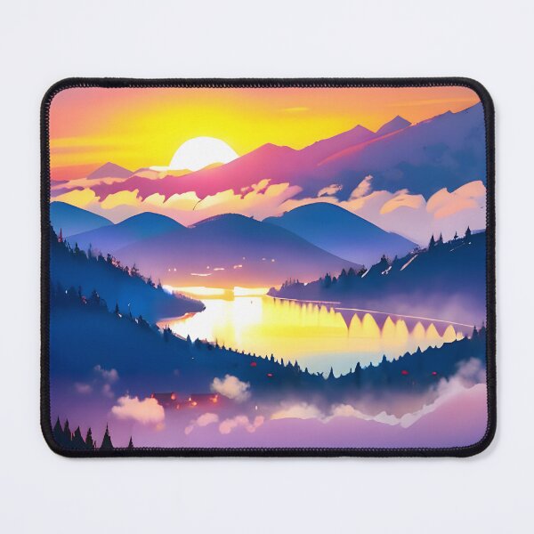 Item preview, Sunset beyond the mountains designed and sold by ArtifyPrints.
