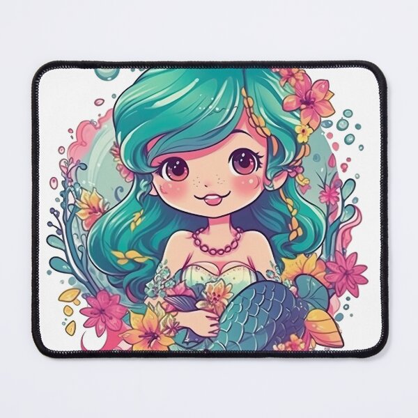 Item preview, Serenely Mermaid Sleeping: Whimsical Oceanic Design designed and sold by DooodleGod.