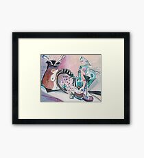 STILL LIFE WITH WINE MAN(C1995) Framed Print