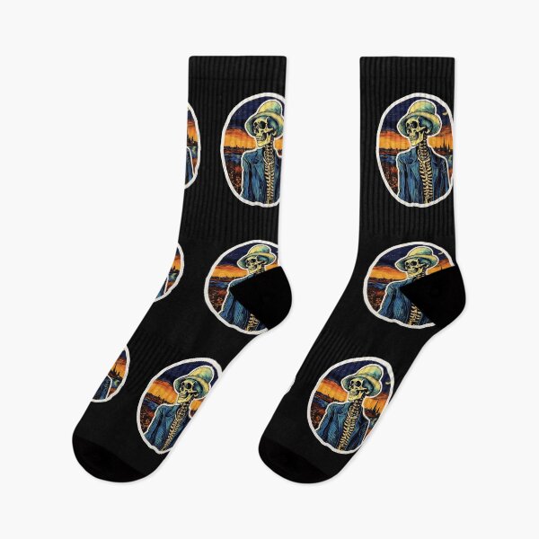 Item preview, Vincent Van Gogh - Retro skeleton designed and sold by Mateusz Majcherek.