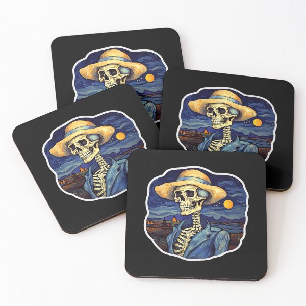 Item preview, Vincent Van Gogh - Retro skeleton designed and sold by Mateusz Majcherek.