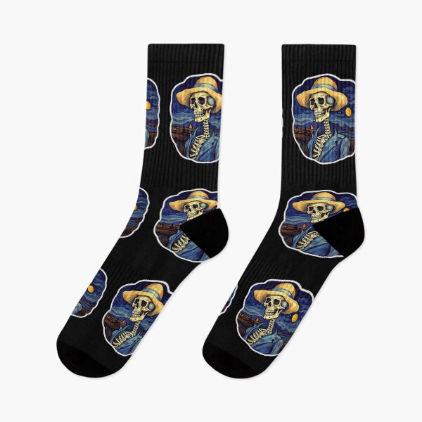 Item preview, Vincent Van Gogh - Retro skeleton designed and sold by Mateusz Majcherek.