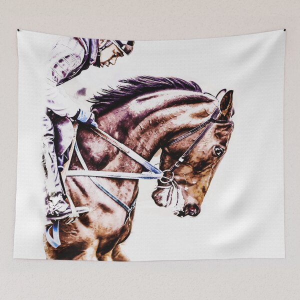 Item preview, The Gallop - Early Morning Workout designed and sold by JaniceO Art of Digital.