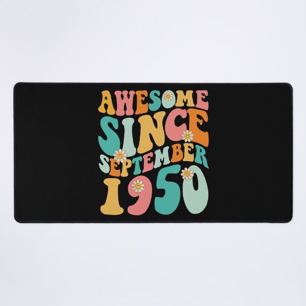 Item preview, Awesome Since September 1950 | Made In 1950 | Retro Groovy Birthday designed and sold by Christina-grich.