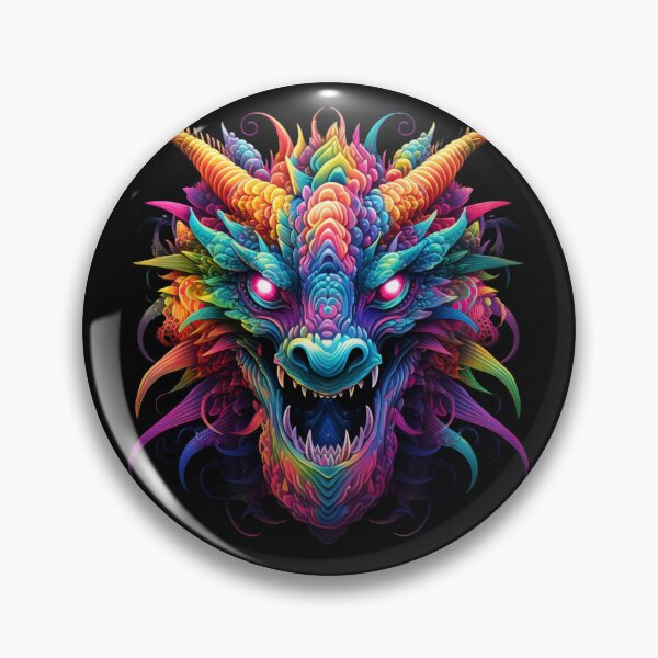 Item preview, Colorful and happy dragon head designed and sold by liana campbell.