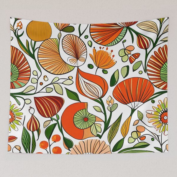 Item preview, Nature inspired pattern, boho style designed and sold by artbelka.