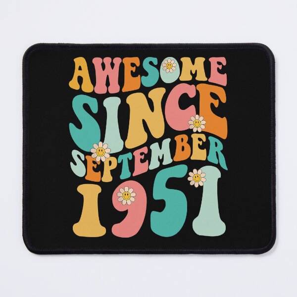 Item preview, Awesome Since September 1951 | Made In 1951 | Retro Groovy Birthday designed and sold by Christina-grich.