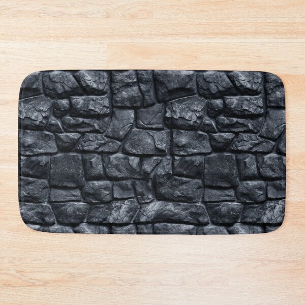 Item preview, Black Rocky Stone Cladding Pattern designed and sold by Sturdust.