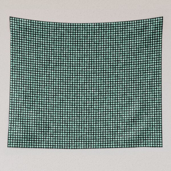 Item preview, Irregular green polka dot on black background. designed and sold by MirBer.