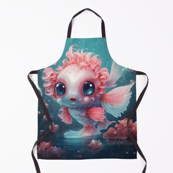 Item preview, Cute Surreal Fish With Water Flowers designed and sold by caileag.
