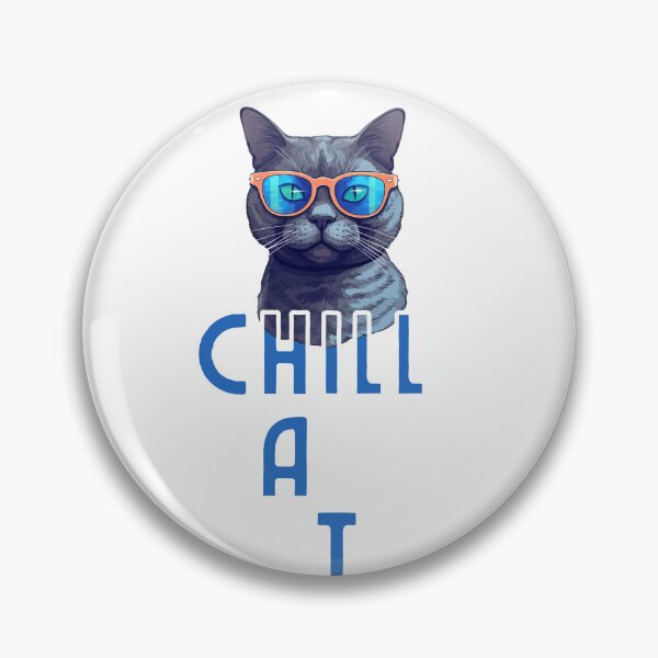 Item preview, chill cat designed and sold by shirt-de-sign.