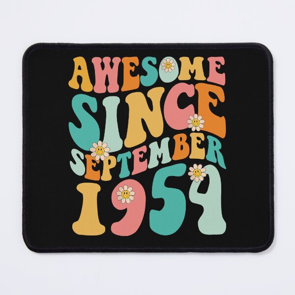Item preview, Awesome Since September 1954 | Made In 1954 | Retro Groovy Birthday designed and sold by Christina-grich.