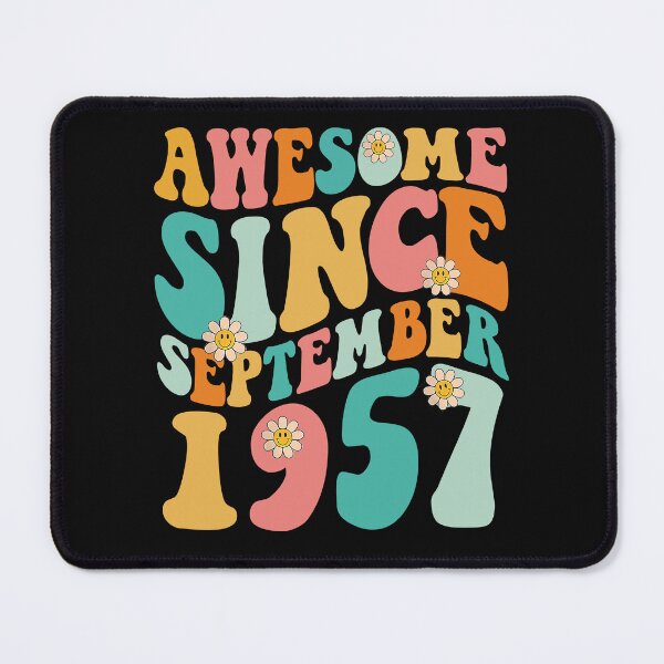 Item preview, Awesome Since September 1957 | Made In 1957 | Retro Groovy Birthday designed and sold by Christina-grich.