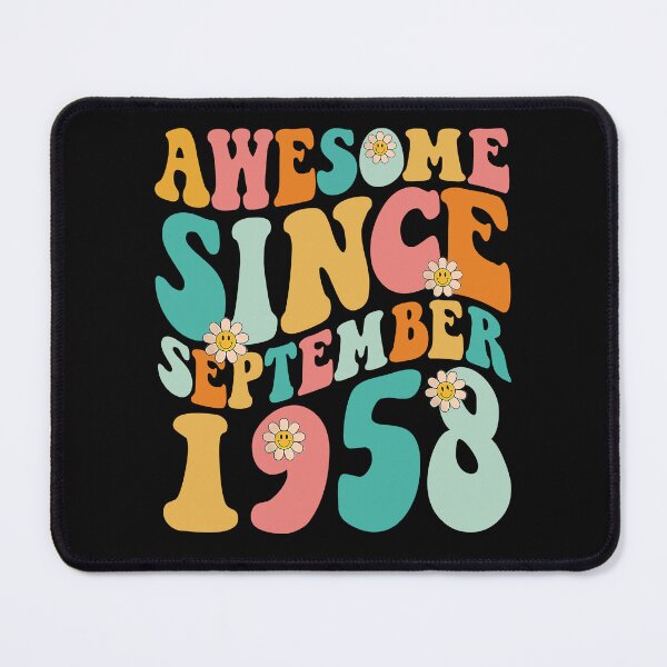 Item preview, Awesome Since September 1958 | Made In 1958 | Retro Groovy Birthday designed and sold by Christina-grich.