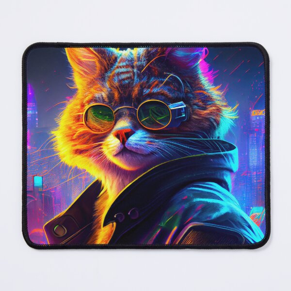 Item preview, S1-004-2 Cyber Beasts Series: Cyberpunk Cat - Part 2 (With Background) designed and sold by Apainterio.