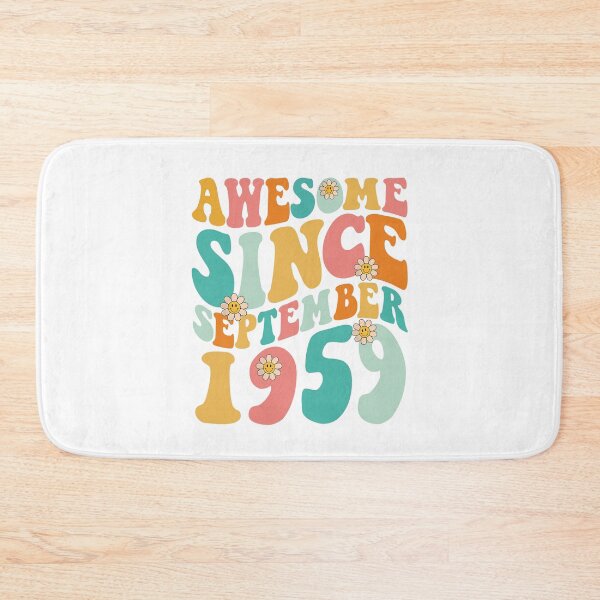 Item preview, Awesome Since September 1959 | Made In 1959 | Retro Groovy Birthday designed and sold by Christina-grich.