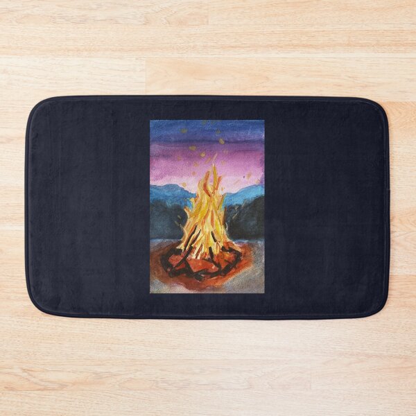 Item preview, Watercolour Fire, handpainted campfire  designed and sold by Anoushay.