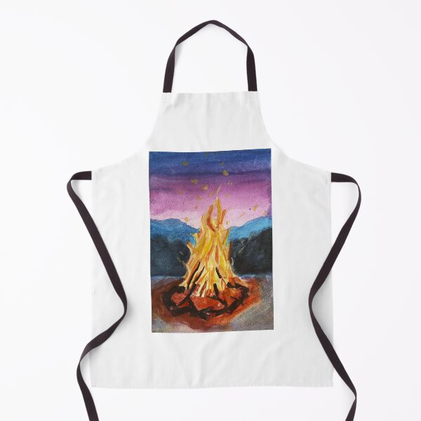 Item preview, Watercolour Fire, handpainted campfire designed and sold by Anoushay.