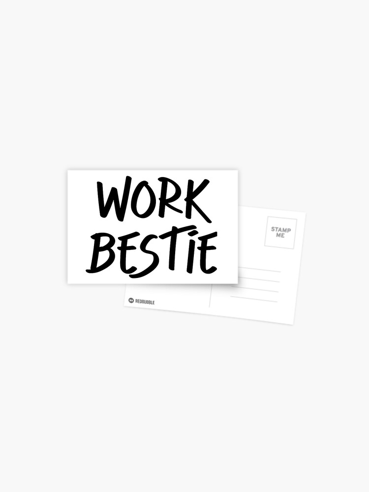 Work Bestie | Emotional Support CoWorker | Best Work Friend | Postcard