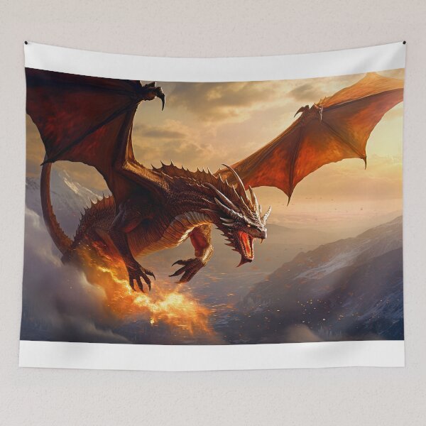 Aperçu de l'œuvre Ascendant des flammes : Dragon's Soar créée et vendue par EscapeWithMe.