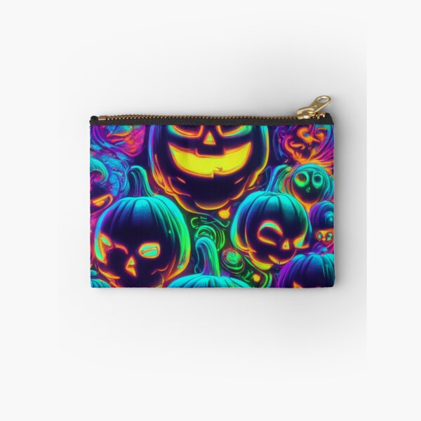 Item preview, "Vibrant Halloween Delight: Colorful Pumpkins Apparel - Trending, Fun, and Spooky!" designed and sold by Thehobbiehouse.