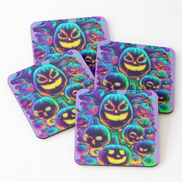 Item preview, "Vibrant Halloween Delight: Colorful Pumpkins Apparel - Trending, Fun, and Spooky!" designed and sold by Thehobbiehouse.