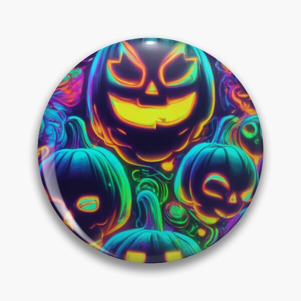 Item preview, "Vibrant Halloween Delight: Colorful Pumpkins Apparel - Trending, Fun, and Spooky!" designed and sold by Thehobbiehouse.
