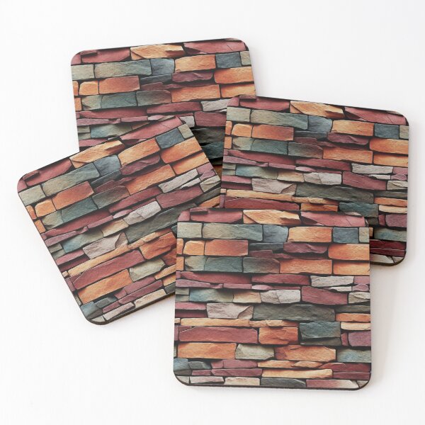 Item preview, Multicolored Weathered Brick Wall Pattern designed and sold by Sturdust.