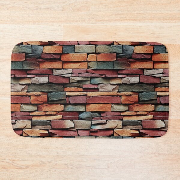 Item preview, Multicolored Weathered Brick Wall Pattern designed and sold by Sturdust.