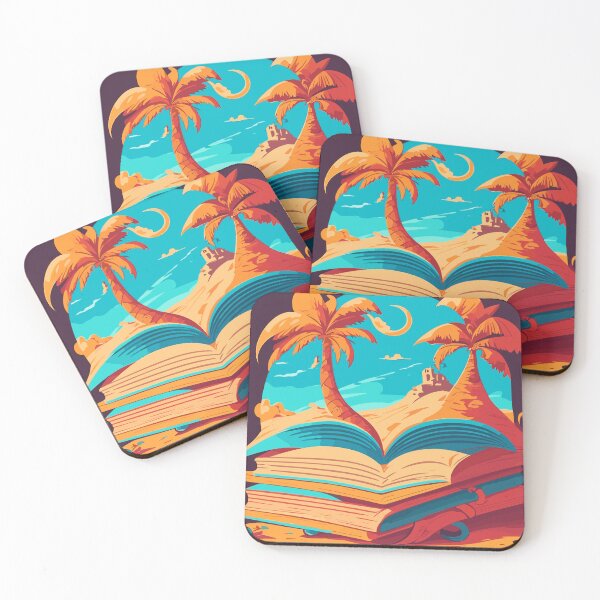 Item preview, Books Aesthetics - Books lost in Beach Background designed and sold by OlivedesignsIN.