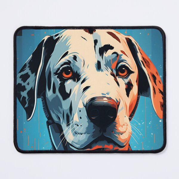 Item preview, Cyberpunk Dalmatian on a Blue Background designed and sold by Je-we.