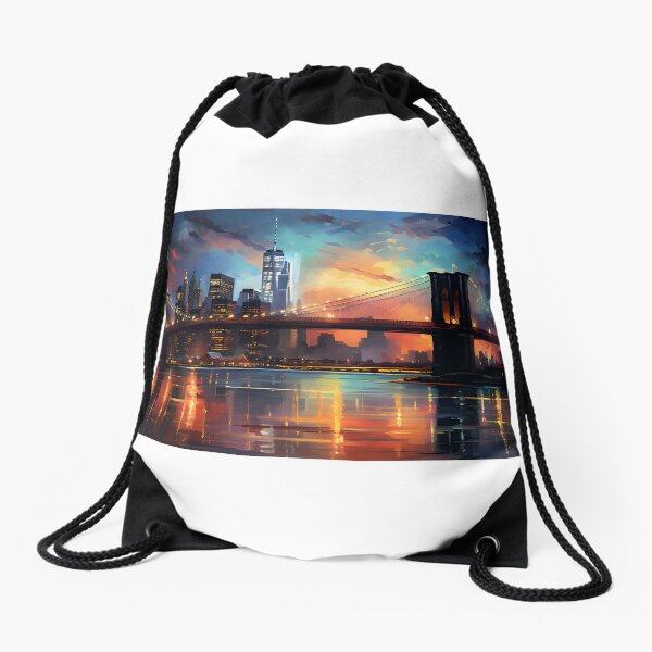 Brooklyn Ny Drawstring Bags for Sale | Redbubble