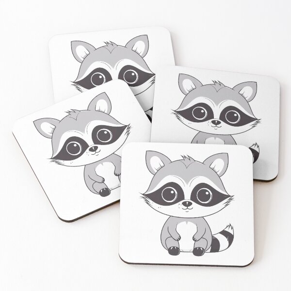 Item preview, cute raccoon, adorable desing designed and sold by robsonnjr.